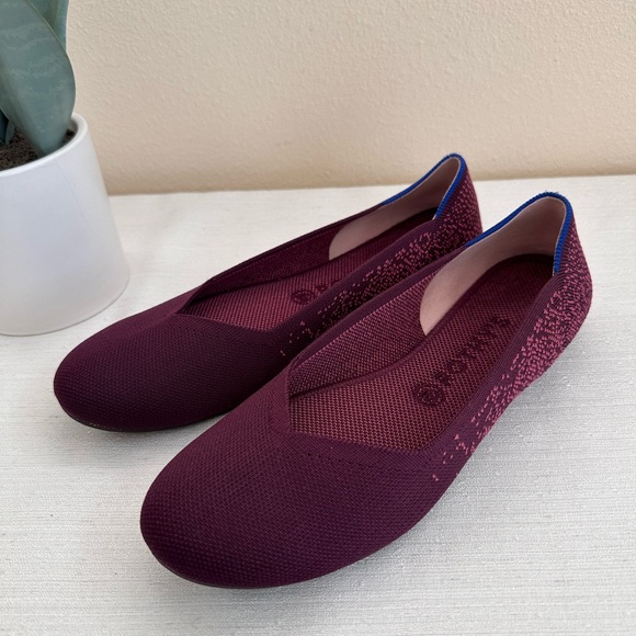 Rothy’s Fig Python Knit Flex Comfort Slip On Ballet Flats Women’s 10.5 - Picture 3 of 13